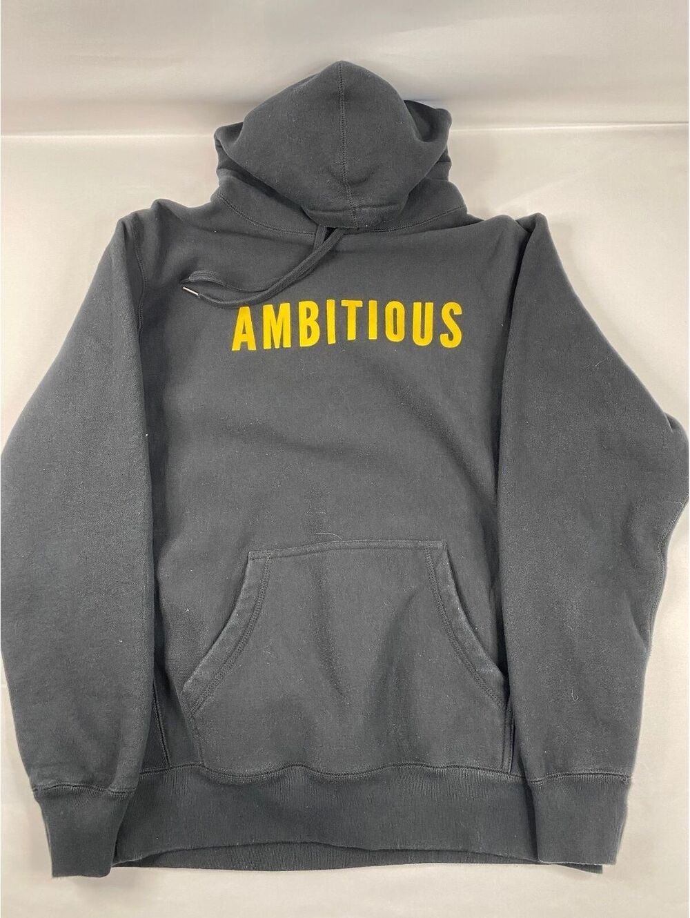 Ambitious Men's Gray Performance Hoodie Medium Cotton Polyester Blend